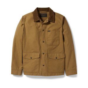 Men's Filson Dry Tin Ranch Jacket - Dark Tan - brown - size small